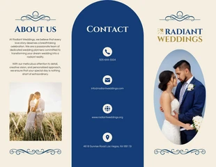 Free  Template: Fancy Wedding Brochure Template