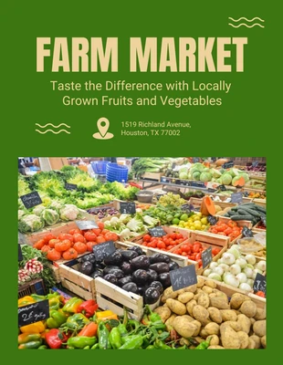 Free  Template: Farm Market Flyer Template