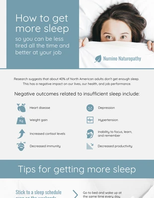 premium  Template: Healthy Sleep Habits Medical Infographic Template