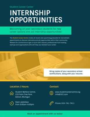 business  Template: Internship Flyer Template