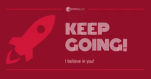 Free  Template: Crimson Motivational Quotes LinkedIn Banner