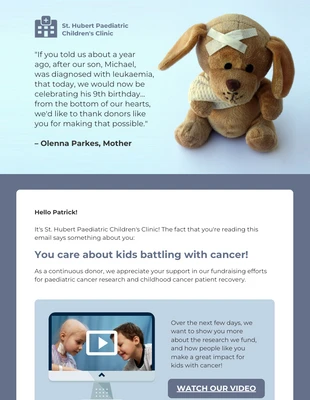 premium accessible Template: Nonprofit Fundraising Email Newsletter Template