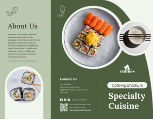 business  Template: Cuisine Catering Brochure Template