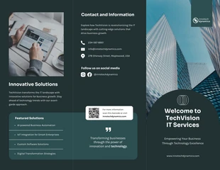 business interactive Template: IT Services Brochure Template