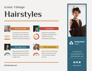 business  Template: Iconic Vintage Hairstyles Infographic Template