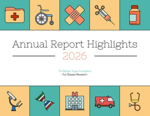 business  Template: Medical Nonprofit Annual Report Template