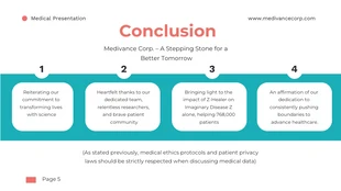 Turqoise And Coral Medical Presentation - Page 5