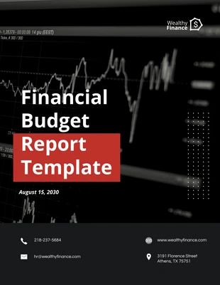 Free  Template: Black White Data Report Template