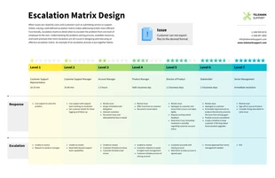 business  Template: Large Escalation Matrix Infographic Template