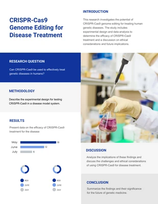 Free  Template: White Bio Technology Academic Researh