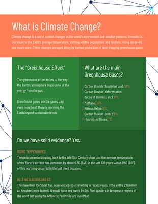 Free  Template: Simple Climate Change Scientific Poster