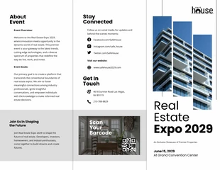 business  Template: Real Estate Event Brochure Template