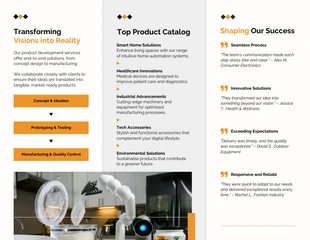 Clean Minimalist Simple Product Tri-fold Brochure - Page 2