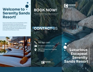 Free  Template: Resort Vacation Brochure Template