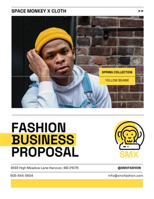 Free  Template: Fashion Business Proposal Template