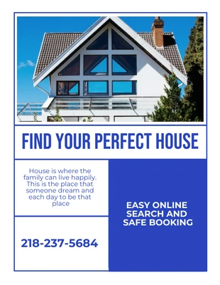 Free  Template: Find Your Perfect House Flyer Template