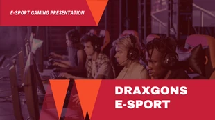 Free  Template: Minimalist Modern Esport Game Presentation Template