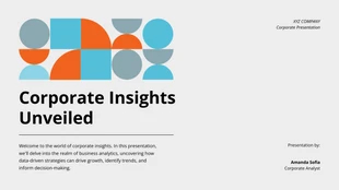 premium  Template: Corporate Insights Presentation Template