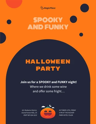 Free  Template: Halloween Invitation Template