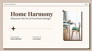 premium  Template: Furniture Product Presentation Template