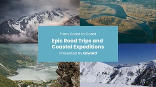 Free  Template: Epic Road Trips Adventure Presentation Template