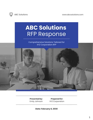 business  Template: Modern Request for Proposal (RFP) Response Template