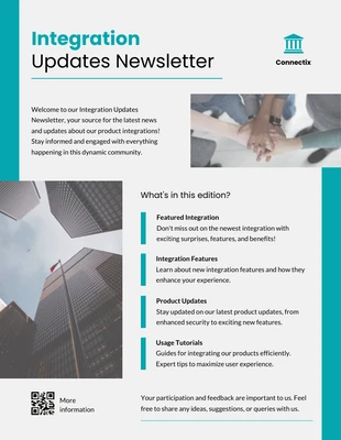 business  Template: Integration Updates Newsletter Template