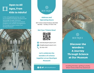 premium  Template: Science Museum Brochure Template