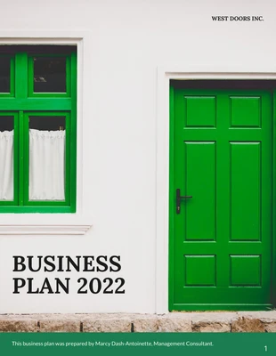 premium  Template: Green Business Plan Template