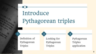 Dark Green PythagorasMathematics Presentation - Page 4