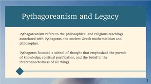 Dark Green PythagorasMathematics Presentation - Page 5