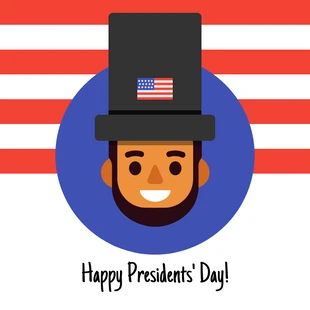 Free  Template: Lincoln Presidents Day Instagram Post