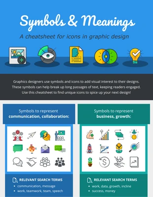 premium  Template: Symbols and Meanings Infographic Template