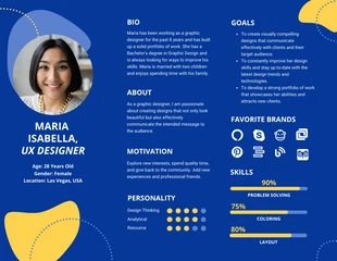 business  Template: Cute Diagram User Persona Template