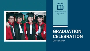 premium  Template: Biscay Graduation Celebration Presentation Template