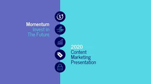 business  Template: Blue Content Marketing Plan Presentation Template