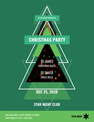 premium  Template: Night Club Christmas Party Flyer Template