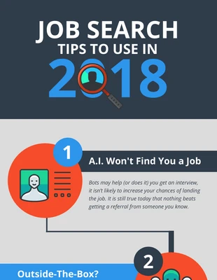 business  Template: Job Search Tips Infographic Template