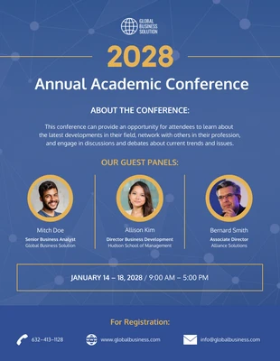 Free  Template: Academic Conference Poster Example