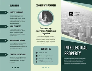 Free  Template: Intellectual Property Protection Tri-fold Brochure Template