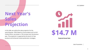 Simple Pink and Purple Data Presentation - Page 4