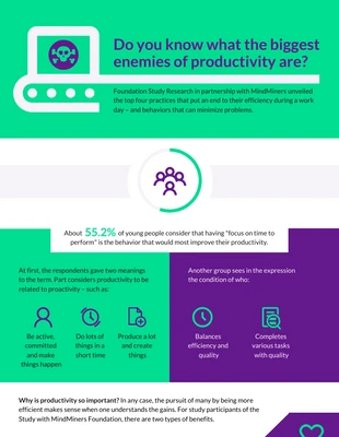 Free  Template: Productivity Infographic Template