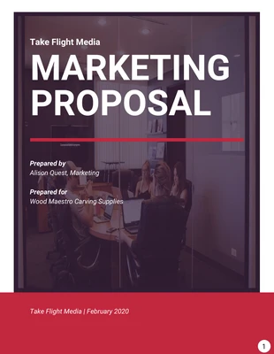 Free  Template: Professional Marketing Proposal Template