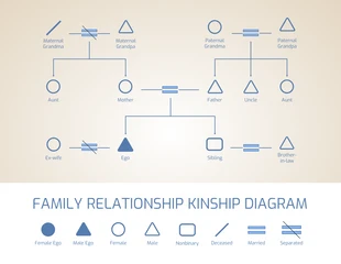 Free  Template: Free Editable Kinship Diagram Template