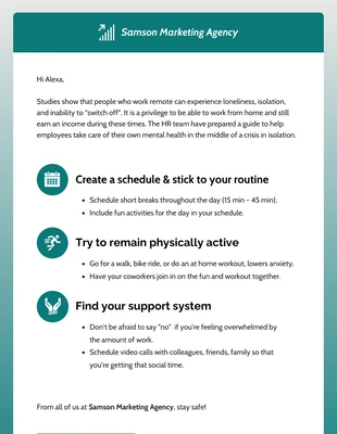 Free  Template: Health Wellness Guide Email Newsletter Template