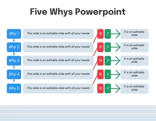 Free  Template: Basic 5 Whys Diagram Template