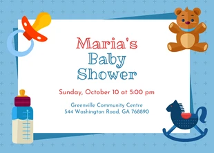 business  Template: Toy Baby Shower Invitation