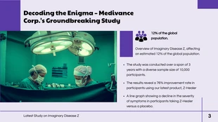 Purple Light Modern Shape Medical Presentation - Page 3