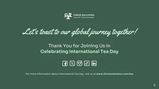 Introduction of International Tea Day Presentation - Page 5