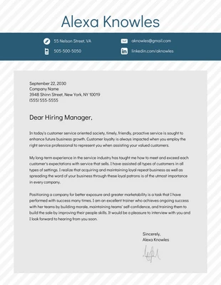 premium  Template: Simple Cover Letter Template